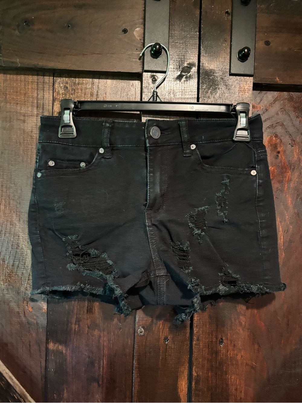 Distressed Jean shorts